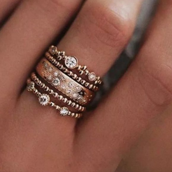 Jewelry - *Camille* 5 piece Ring set